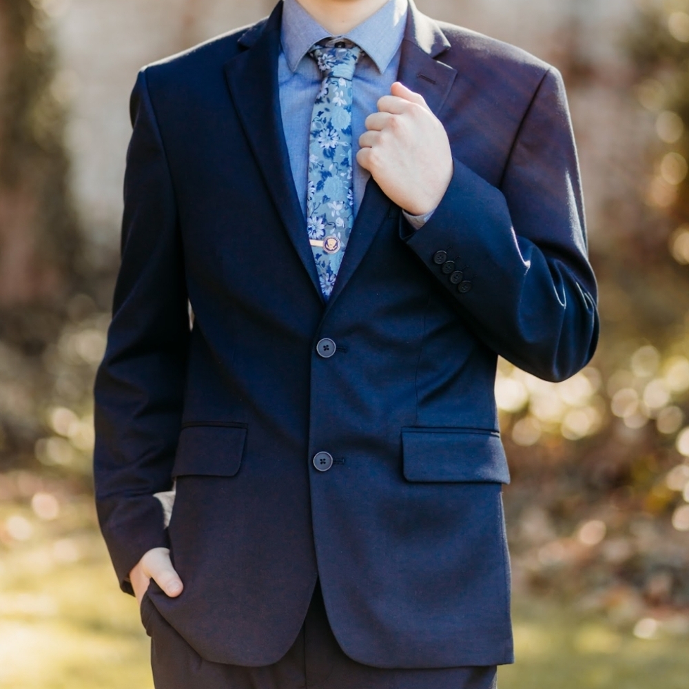 Men's Navy Suit.